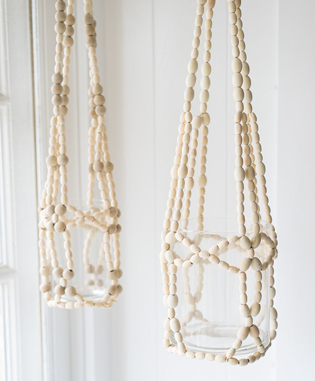 Beaded Hanging Planter