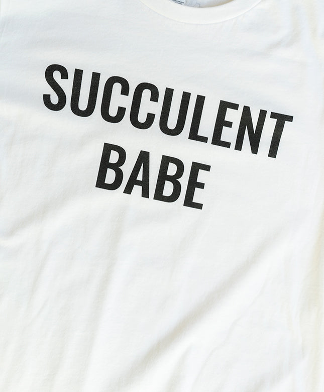 Succulent Babe Tee - Black & White