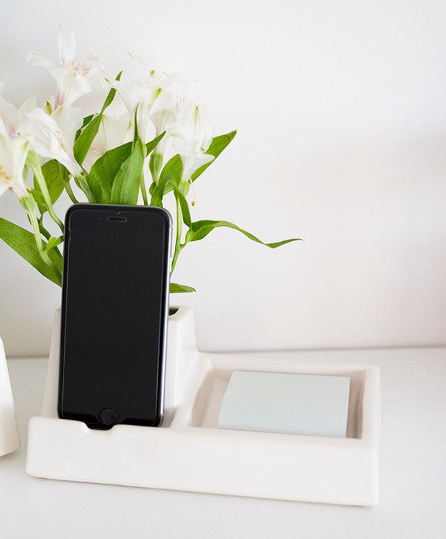 Ceramic Phone Charging Dock/Succulent Planter - Dalla Vita - 7