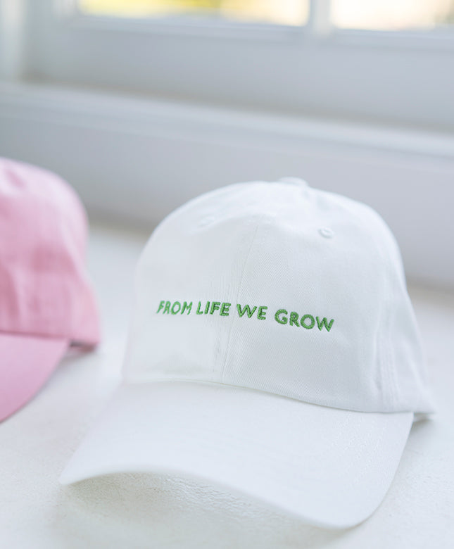 From Life We Grow Hat - White