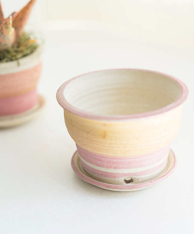 Sunrise/ Sunset Clay Pot