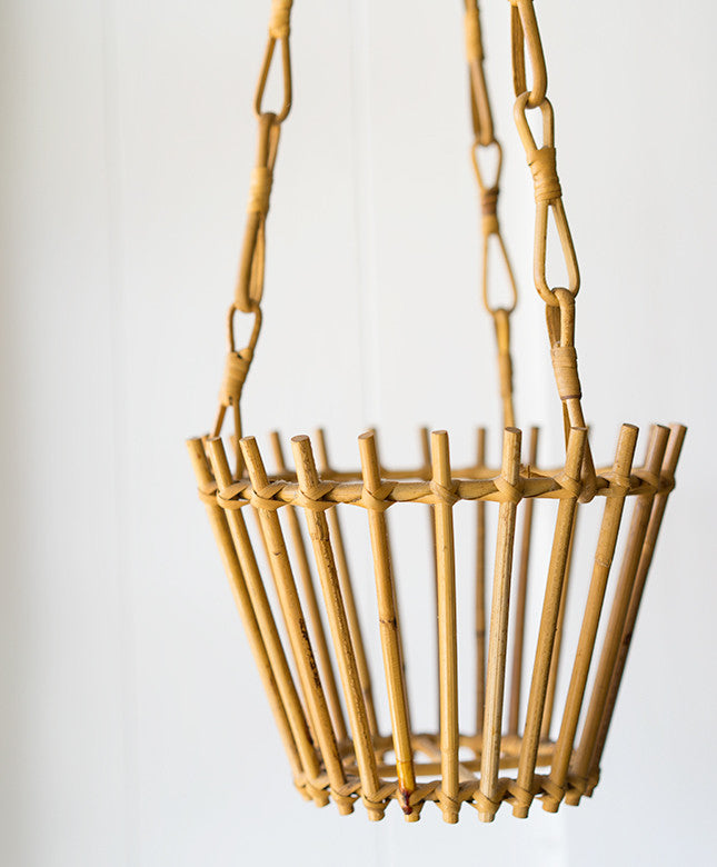 Hanging Bamboo Basket