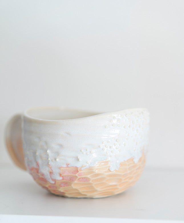 Large Carved Mug