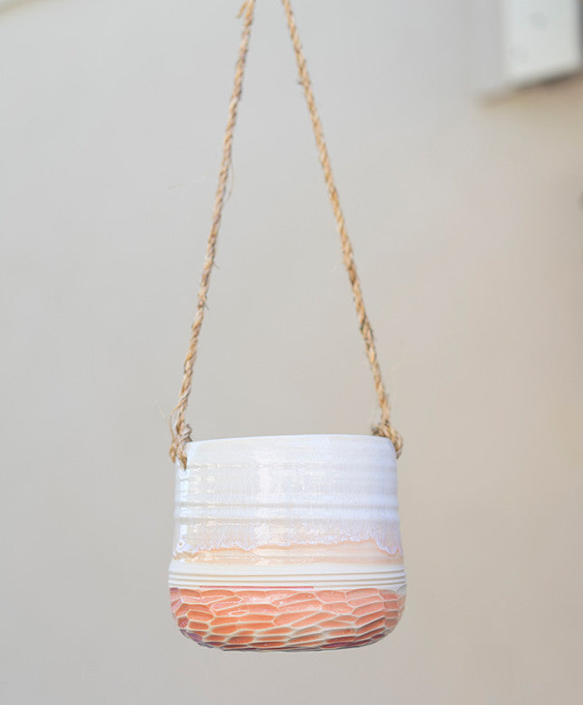 Hanging Carved Planter