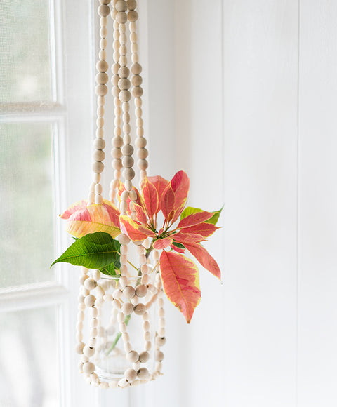 Beaded Hanging Planter