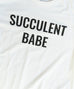 Succulent Babe Tee - Black & White
