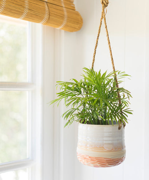 Hanging Carved Planter