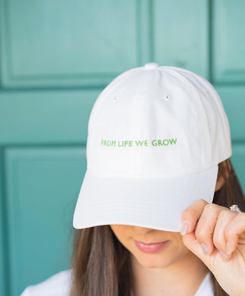 From Life We Grow Hat - White