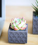 Gray Triangle Pattern Planter - Dalla Vita - 4