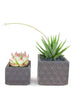 Gray Triangle Pattern Planter - Dalla Vita - 2