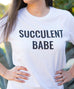 Succulent Babe Tee - Black & White