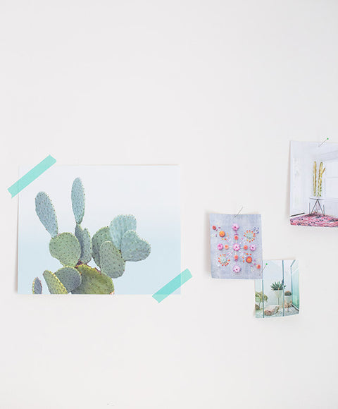 Wilder California Blue Cactus Print - Dalla Vita